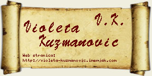 Violeta Kuzmanović vizit kartica